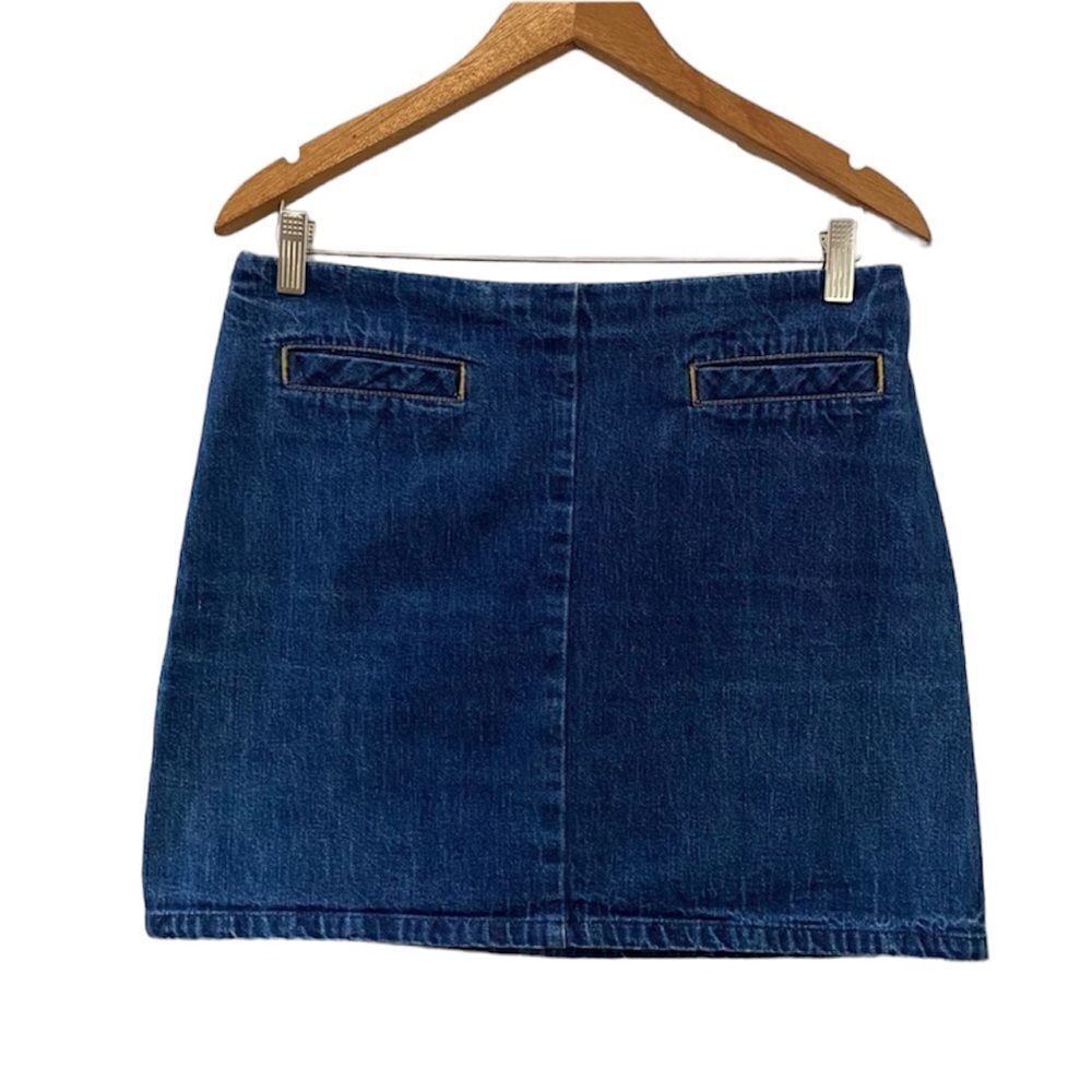 Vintage Old Navy Mini Jean Denim Skirt Y2K 2000s Hipster